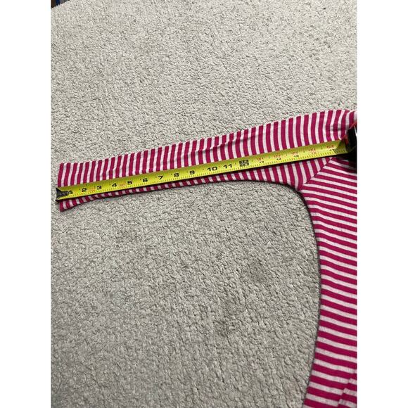 Rachel Pally Striped Bodycon Midi Dress XS Modal Pink White MSRP$264 - Picture 7 of 12